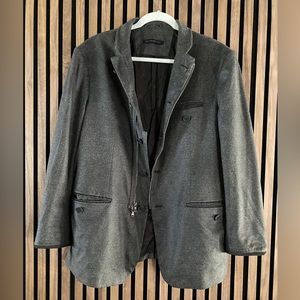 SOLD‼️John Varvatos ultra suede sports coat in dark grey